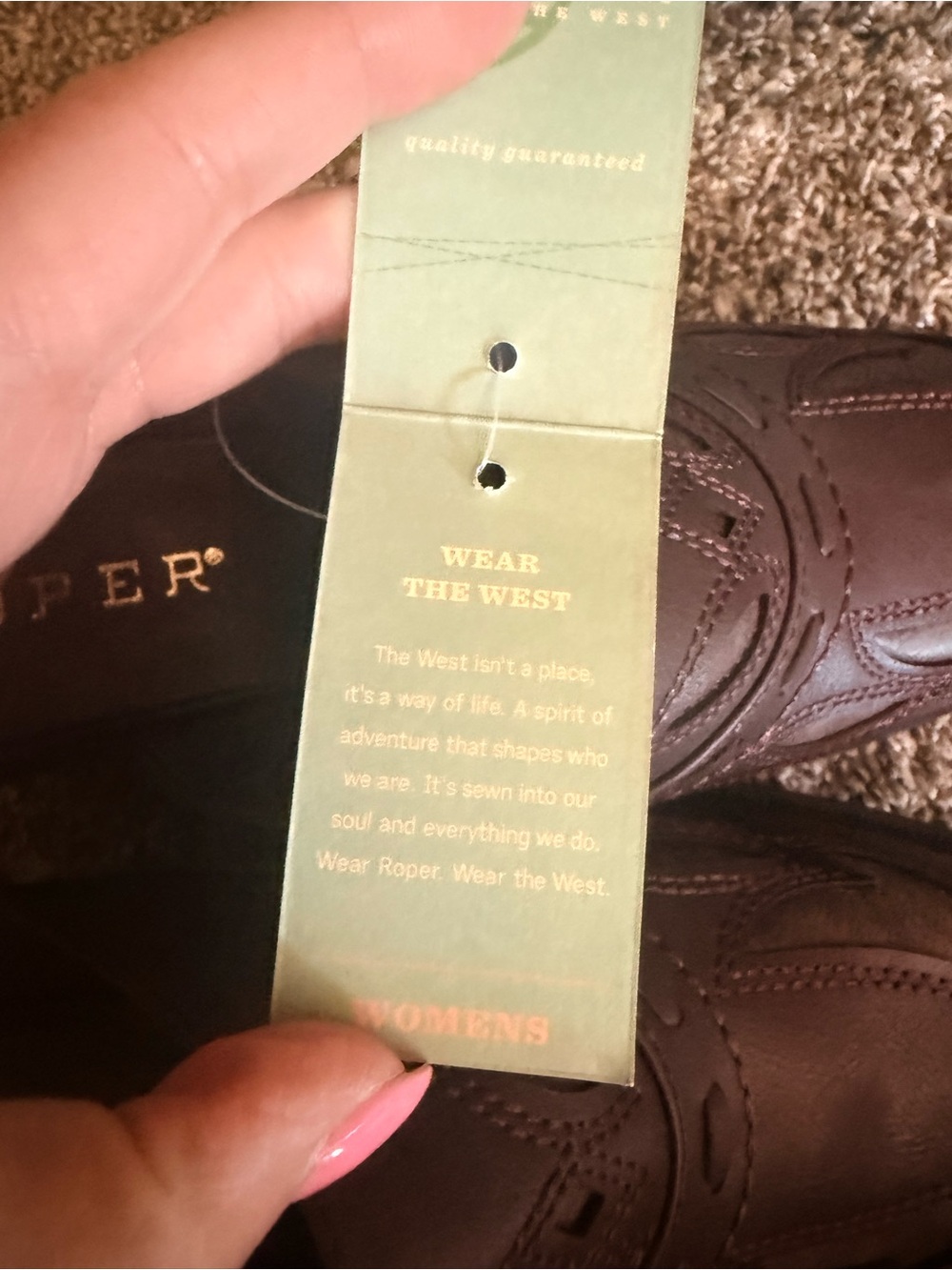 Roper Brown Western Slip-On Clog - Picture 7 of 7